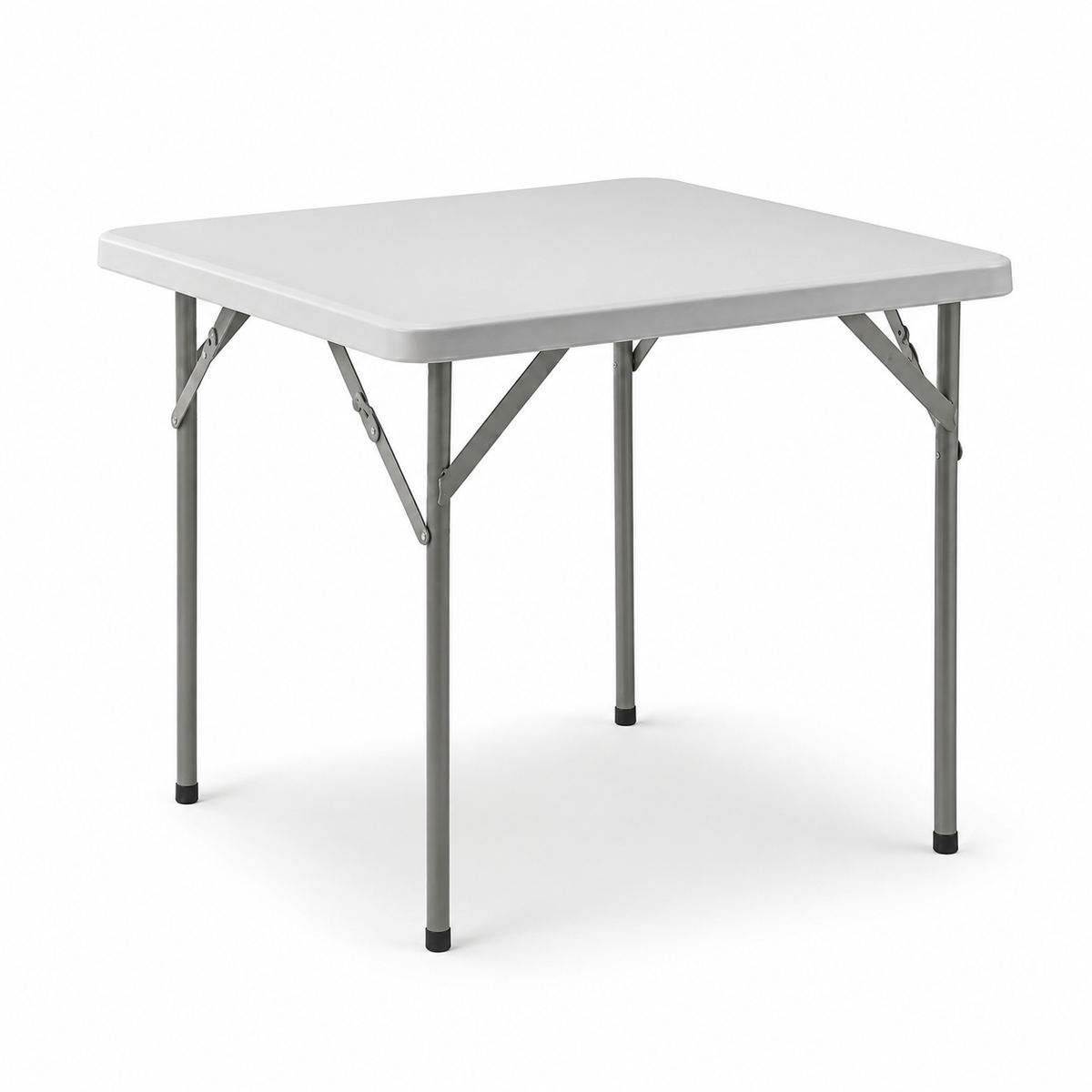 Mesa Plegable Portátil 84x84x74 Cm Blanco