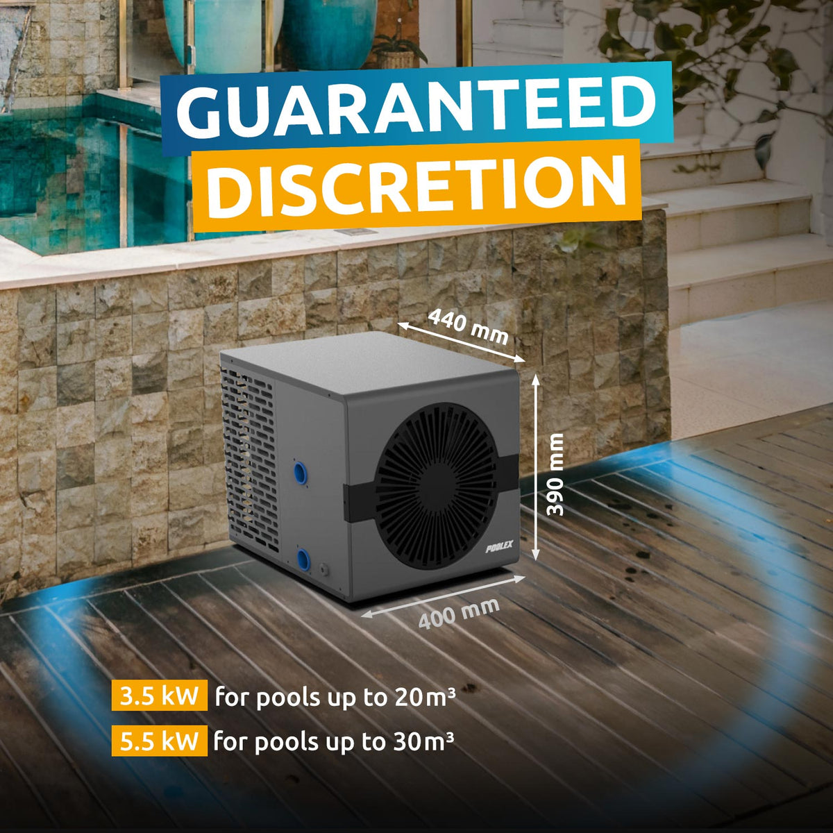Poolex - Bomba de calor Nano para piscina