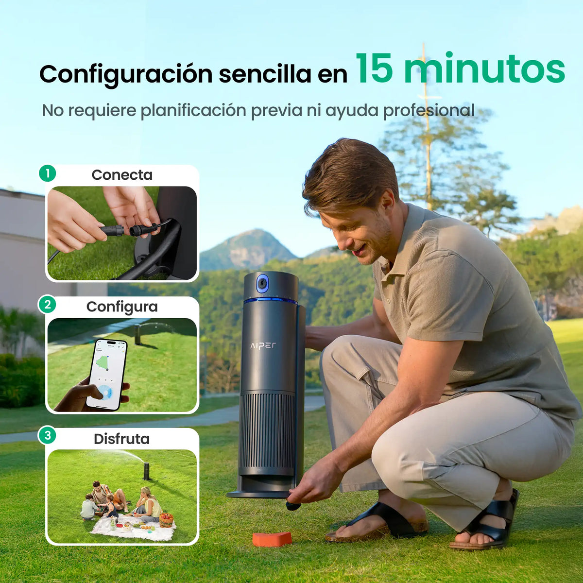 Aiper - IrriSense 2 Sistema de rega inteligente