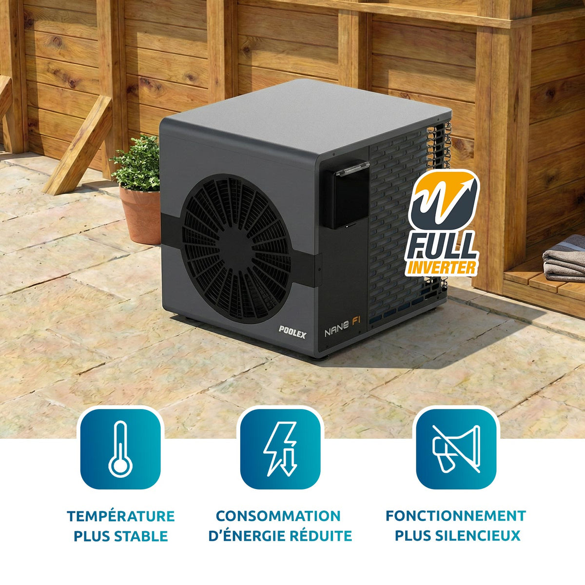 Poolex - Bomba de calor Nano FI para piscina