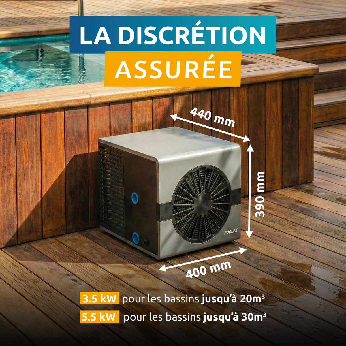 Poolex - Bomba de calor Nano FI para piscina