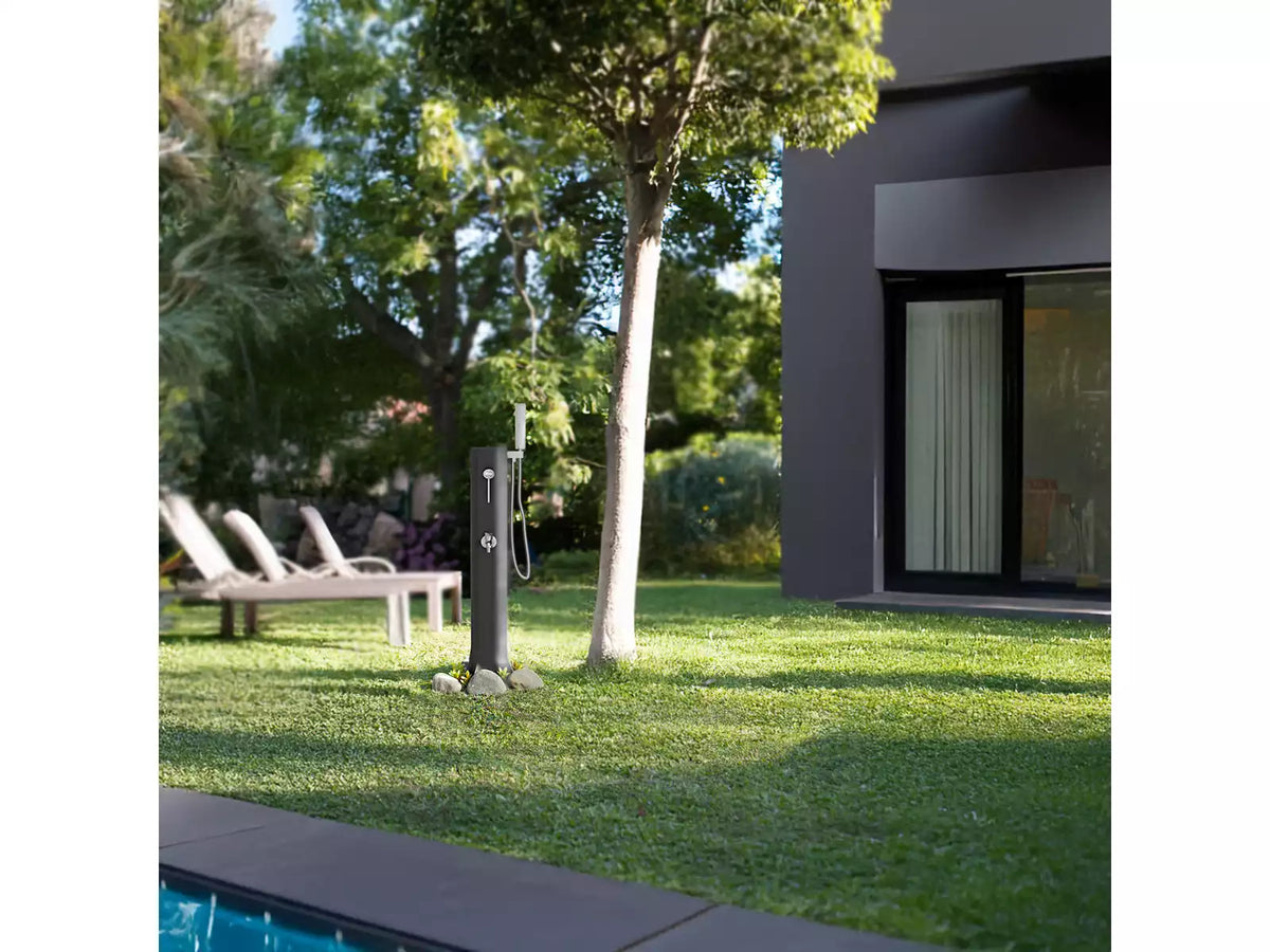 Gre - Ducha solar para piscina SLS17 con lavapiés