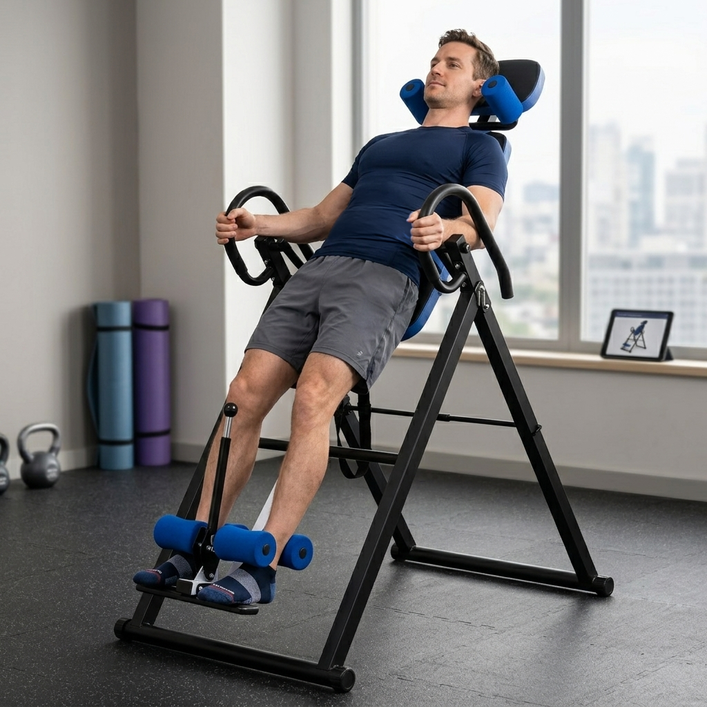Tabla De Inversión Plegable Con Inclinación Ajustable Y Respaldo Ergonómico