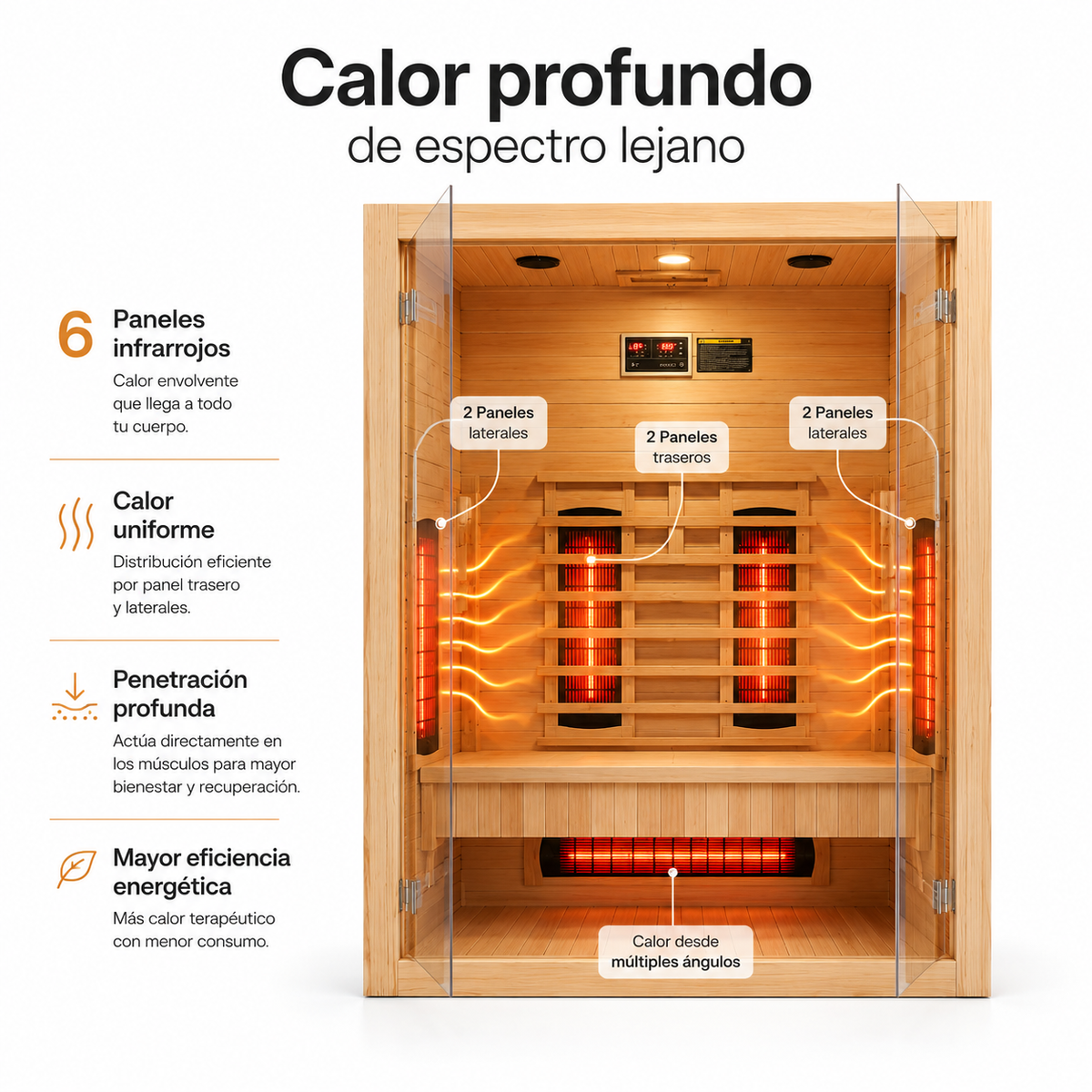 Sauna a infrarossi per casa per 3 persone