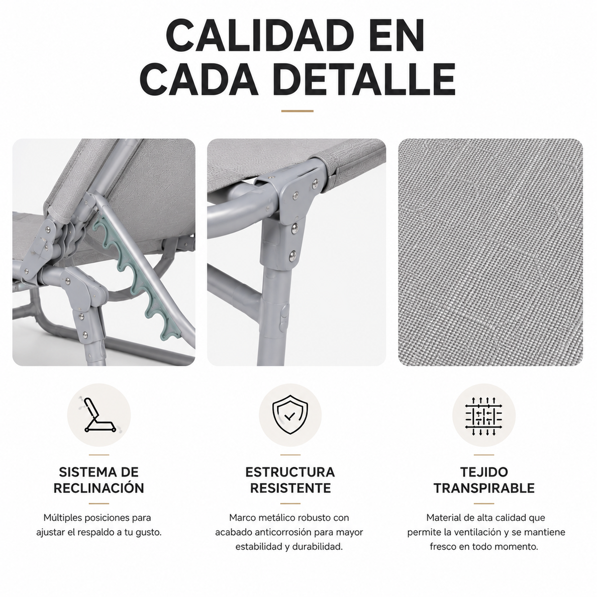 Pack 2 Espreguiçadeiras Dobráveis com Guarda-sol Ajustável para Jardim e Praia