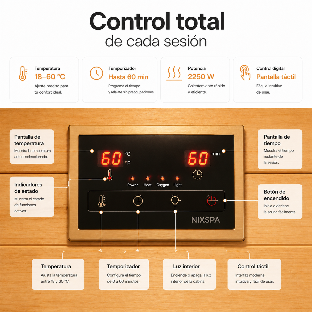 Sauna a infrarossi per casa per 3 persone