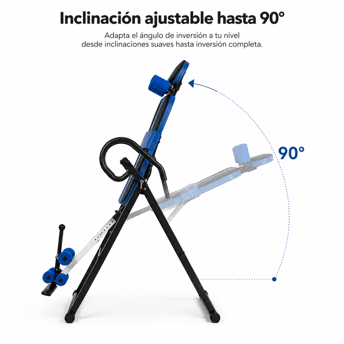 Tabla De Inversión Plegable Con Inclinación Ajustable Y Respaldo Ergonómico