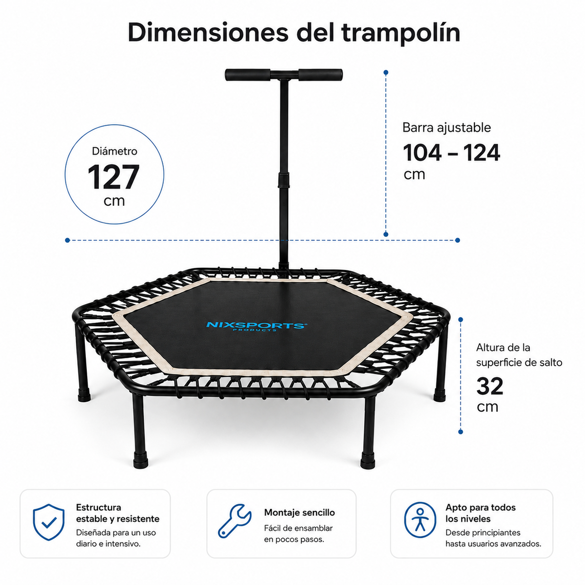 Tappeto elastico fitness 3 in 1 pieghevole