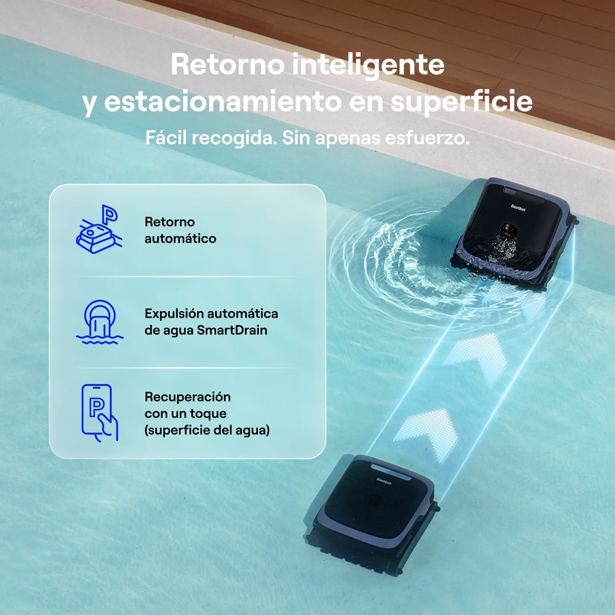 Beatbot Sora P7 Robô limpa-fundos sem fio para piscina