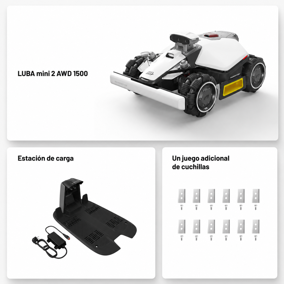 Mammotion Luba Mini AWD LiDAR Rasenmähroboter 1500m²