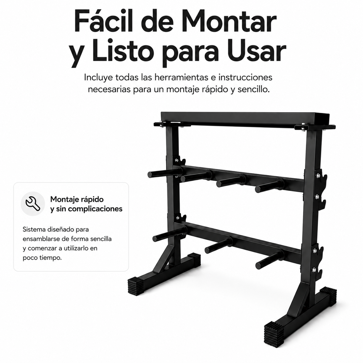 Supporto per manubri e bilancieri rack per palestra in casa