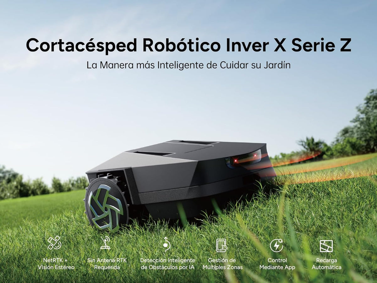 iGarden Z4 Robot Tagliaerba Intelligente Senza Fili Inver X Serie Z — RTK + IA, fino a 1500 m²
