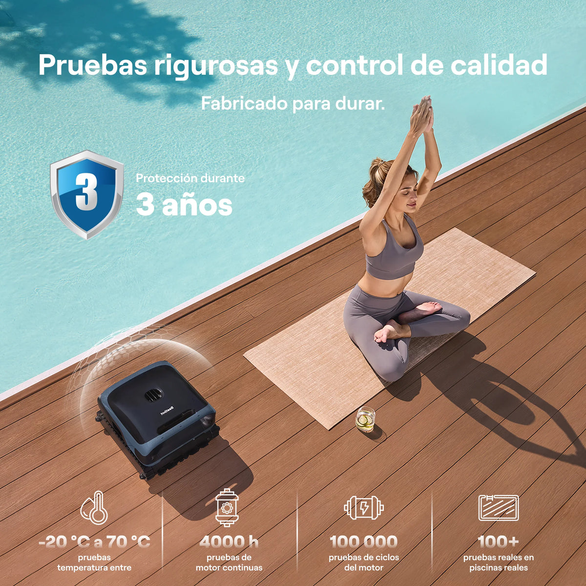 Beatbot Sora P7 Robô limpa-fundos sem fio para piscina