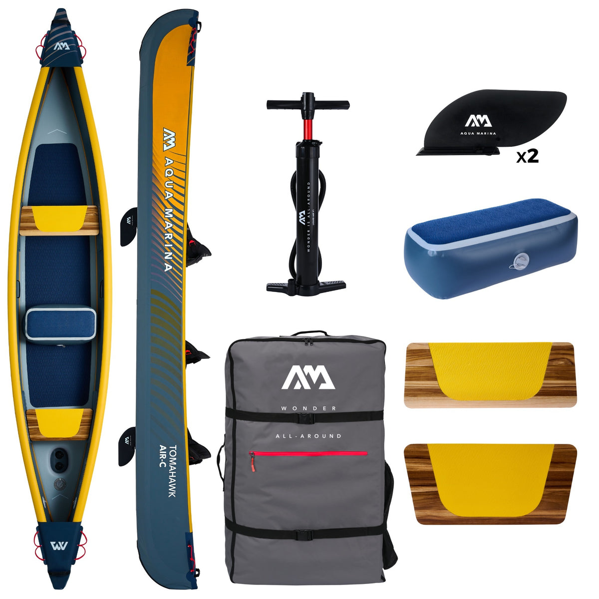 Aqua Marina - Tomahawk AIR-C 15'8" AIR-C kayak hinchable 3 Plazas drop stitch