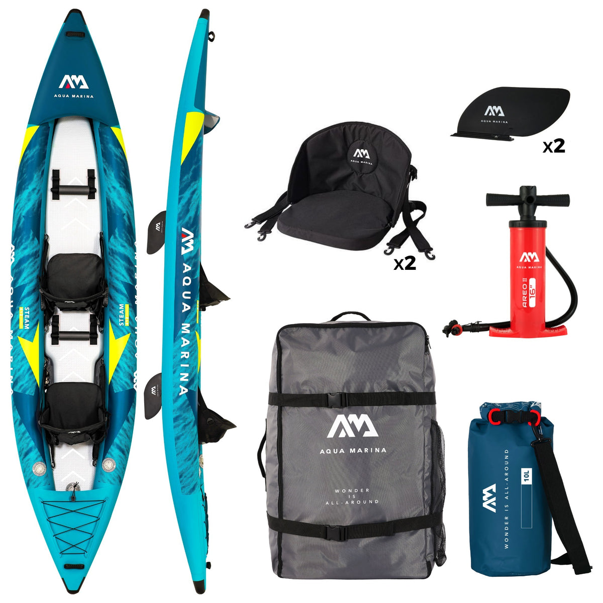 Aqua Marina - Steam 13'6" ST-412 kayak hinchable 2 Plazas