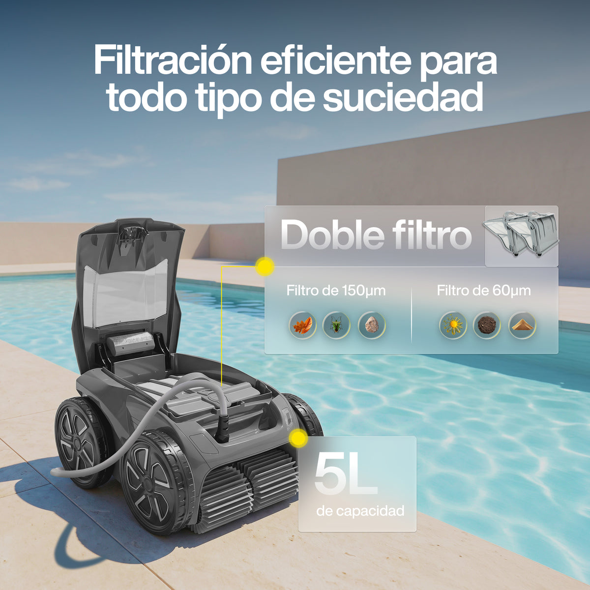 Zodiac - Alpha OA 6600 iQ Robot limpiafondos con cable para piscina