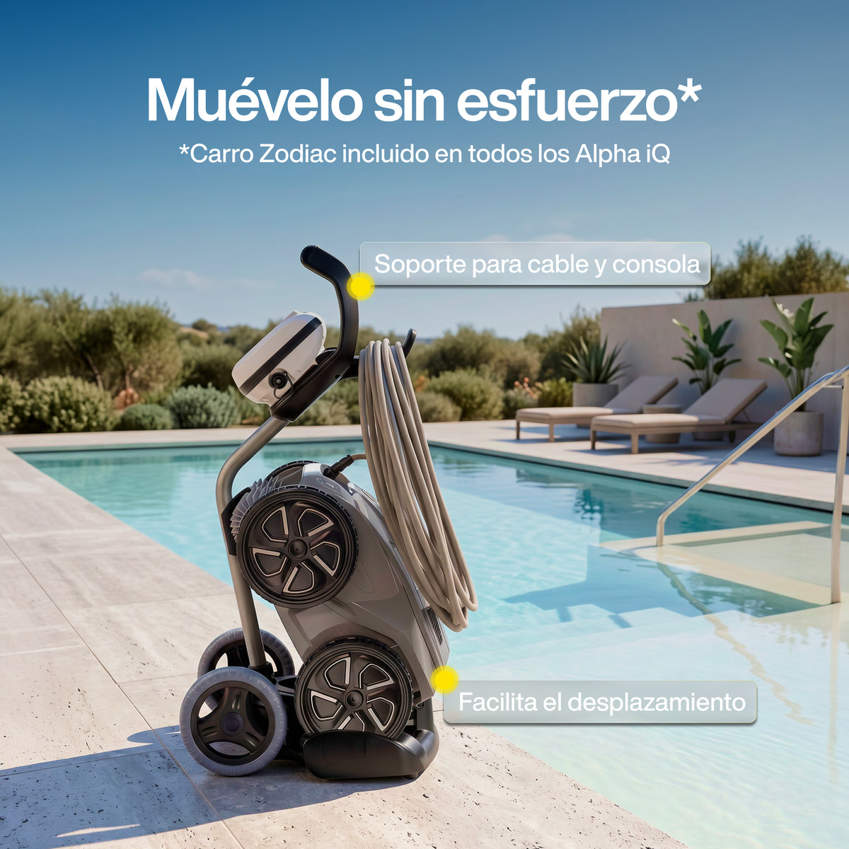 Zodiac - Alpha OA 6600 iQ Robot limpiafondos con cable para piscina