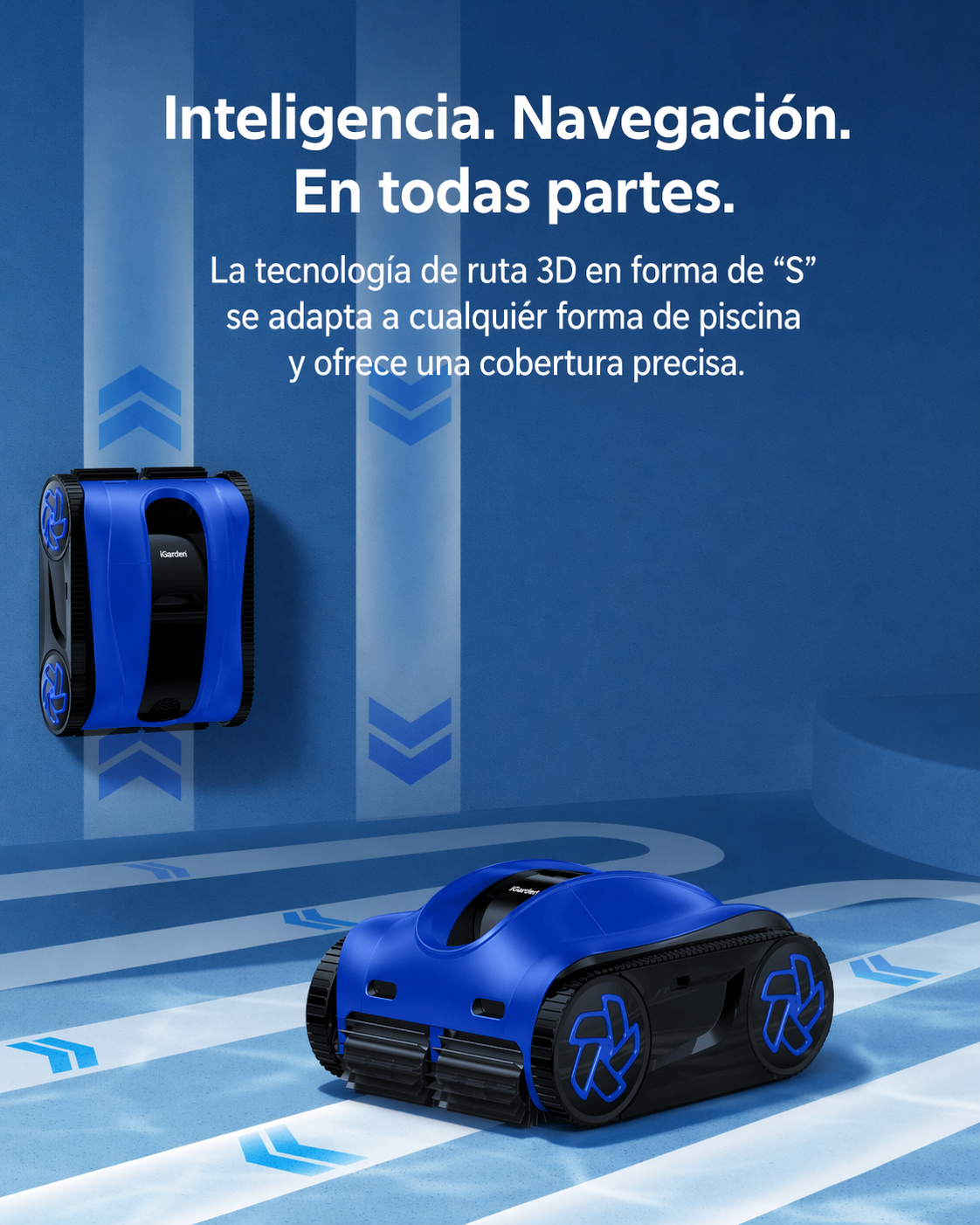 iGarden K40 robot limpiafondos de piscina sin cable automático