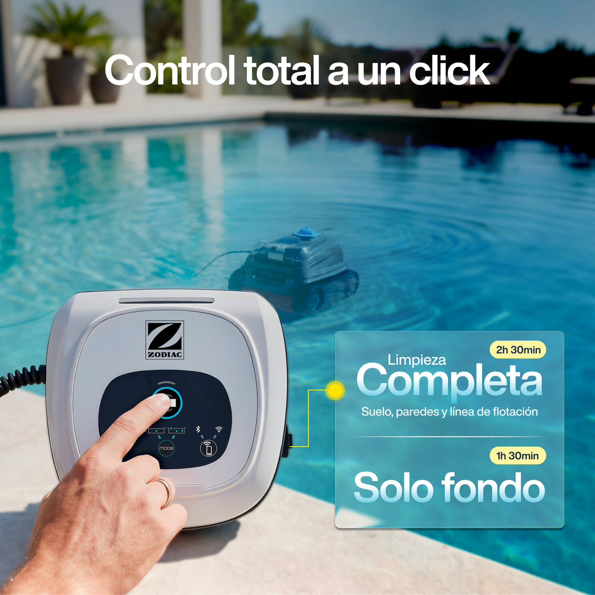 Zodiac CNX 20 Robot limpiafondos con cable para piscina