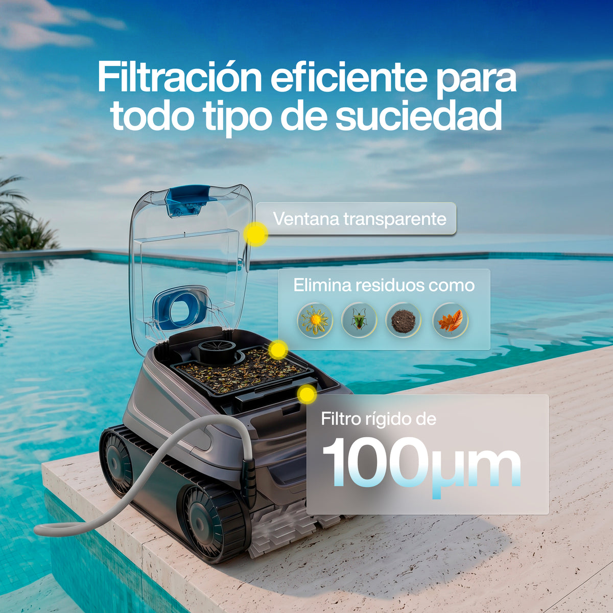 Zodiac CNX 20 Robot limpiafondos con cable para piscina