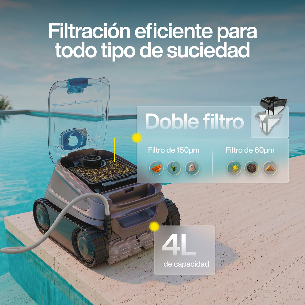 Zodiac CNX 50 iQ - Aspirador de piscina com cabo