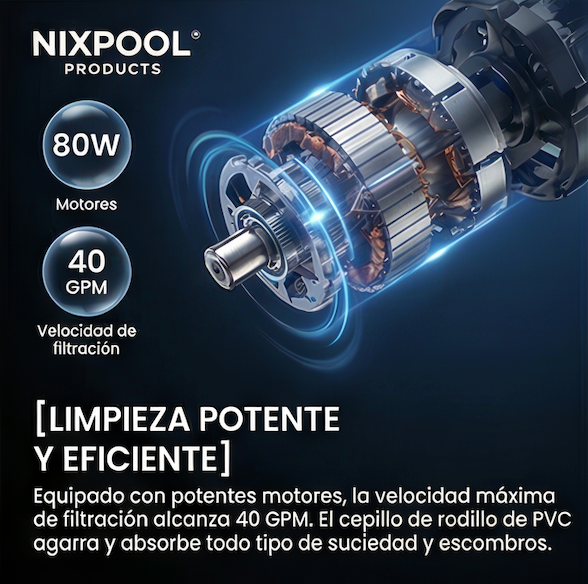 Nix Pool - Akku-Poolroboter ohne Kabel QD40