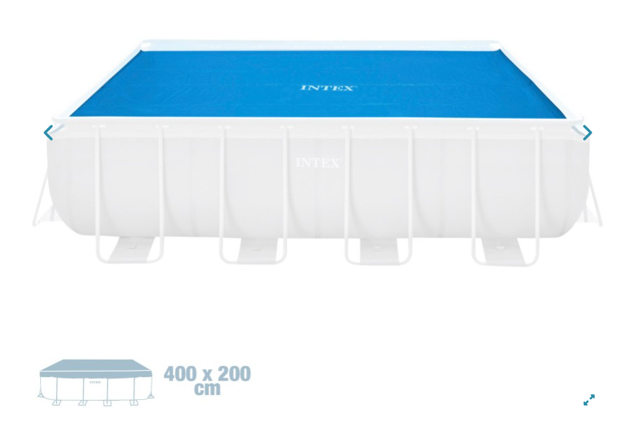 Intex Copertura Solare per Piscina Rettangolare