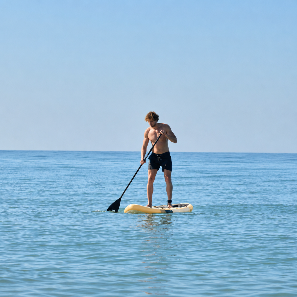 Opblaasbaar SUP-board 11" 335x84x15 cm 159 kg, geel, Premium-set