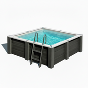 Piscina elevada de composite Gre cuadrada KPCOR28T 315 × 315 × 96 cm