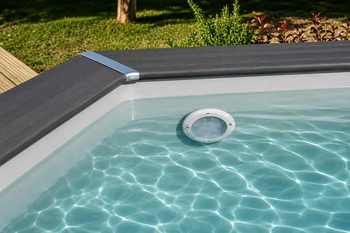 Piscina elevada de composite Gre cuadrada KPCOR28T 315 × 315 × 96 cm