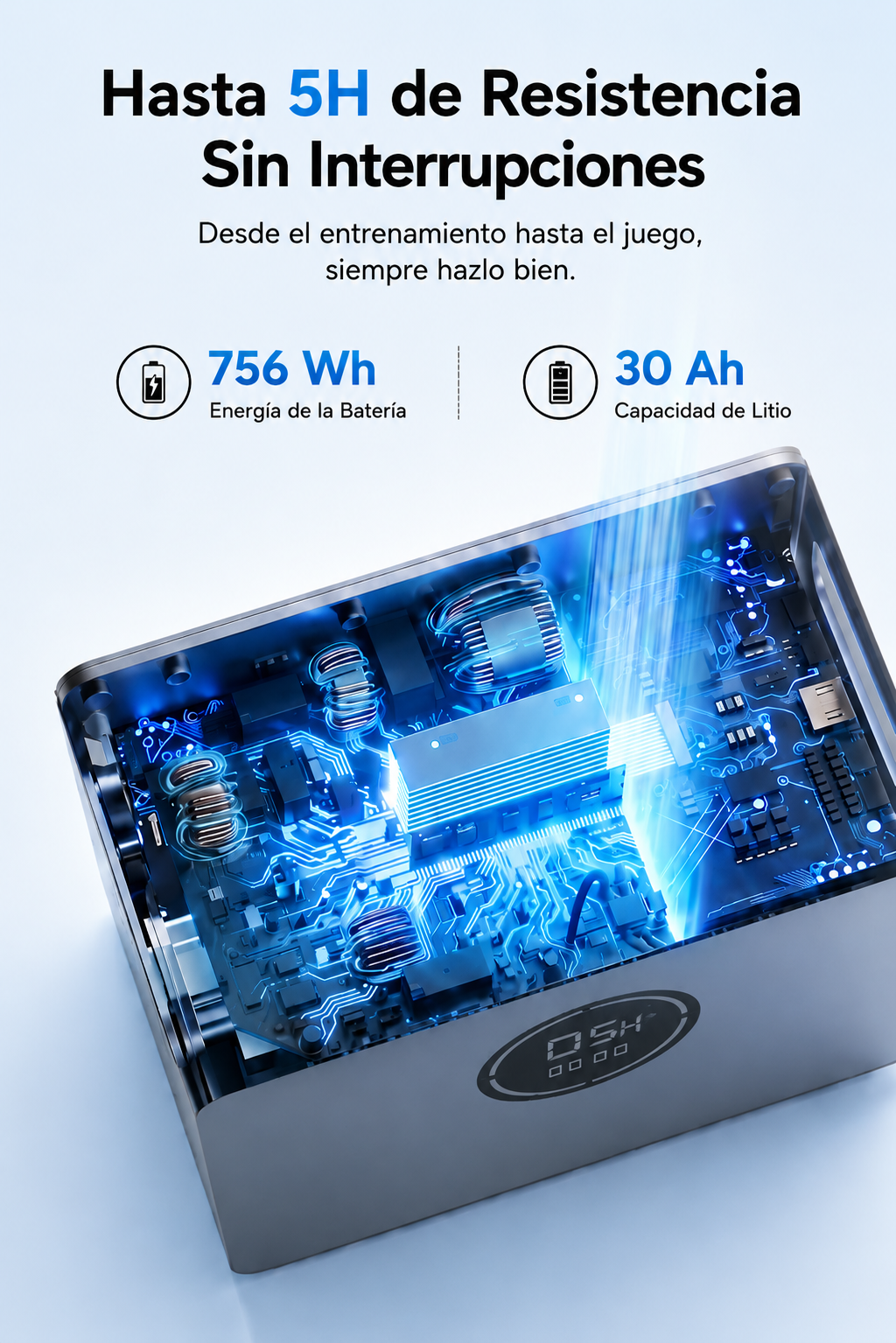 iGarden Swim Jet 5 Horas Máquina de Contracorriente Portátil para Piscina sin Obras