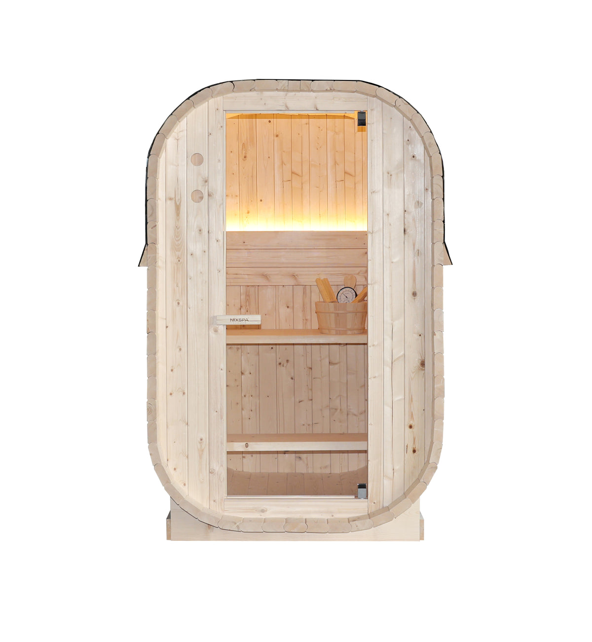 Sauna Exterior Cubo Jardín 2 Personas