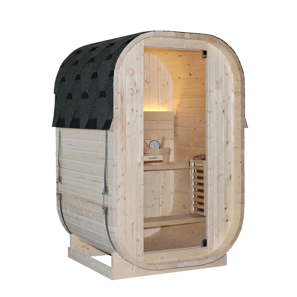 Sauna Exterior Cubo Jardín 2 Personas