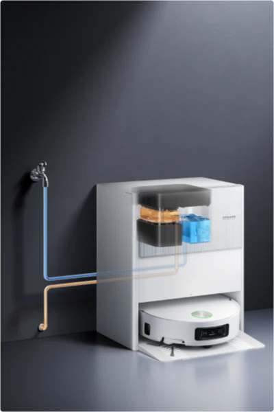 Automatisches Befüllen und Entleeren mit dem Wasseranschluss-Kit (optional)