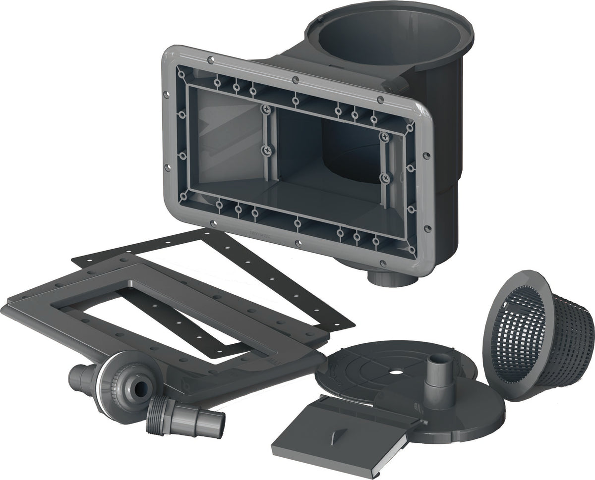 Piscina elevada de composite Gre rectangular KPCOR60LT con iluminación LED (606 × 326 × 124 cm)