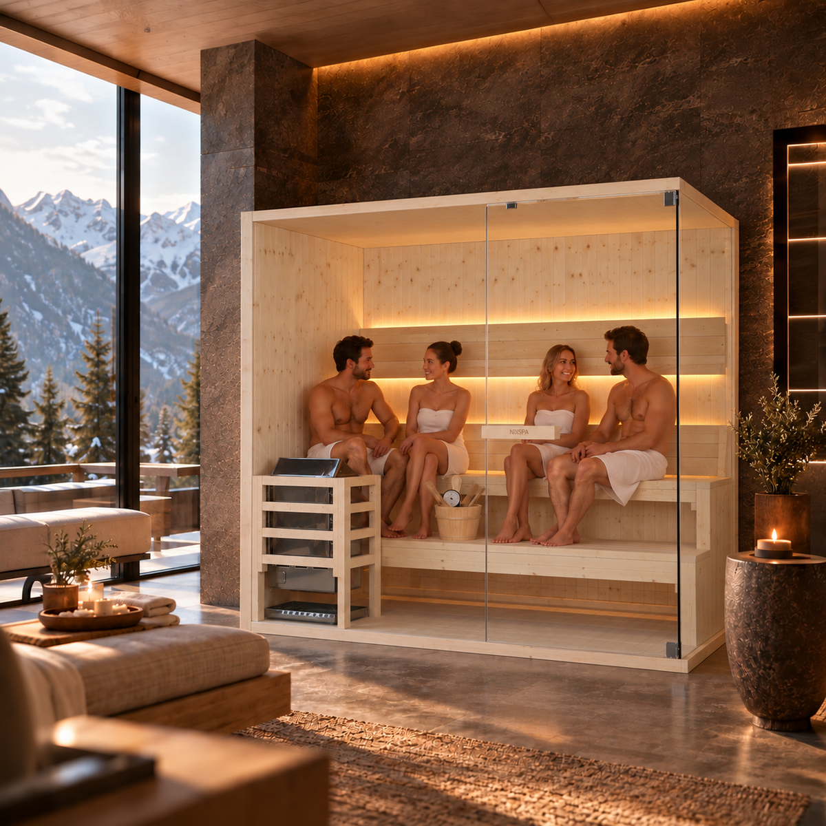 Sauna Finlandesa para Casa 4-5 Personas