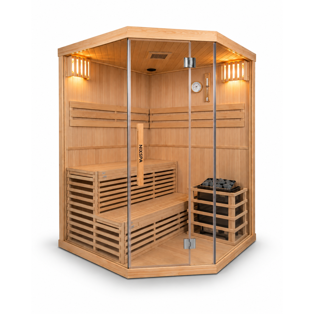 Sauna Finlandesa para casa Esquina 4-5 personas
