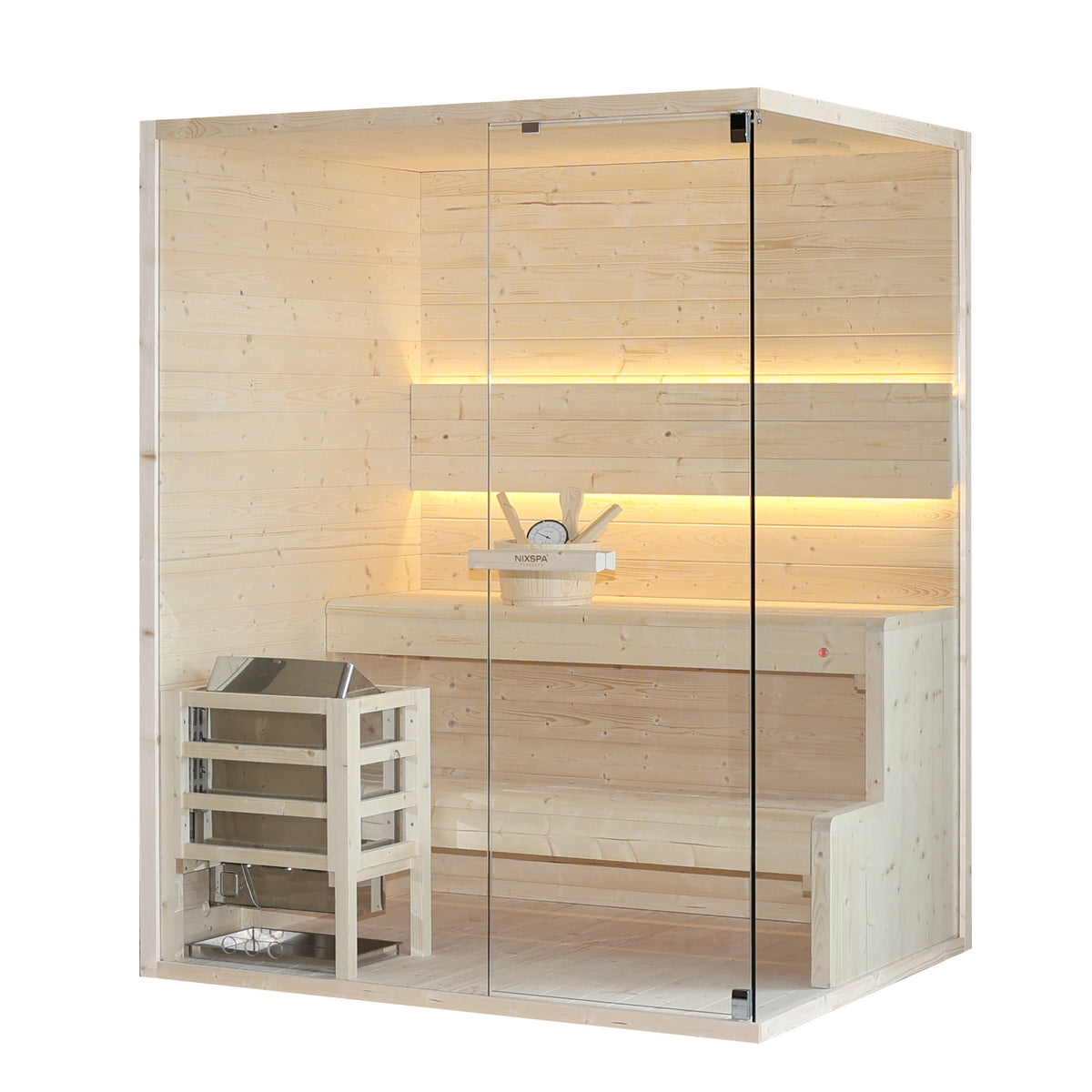Sauna finlandese da interno per 3-4 persone