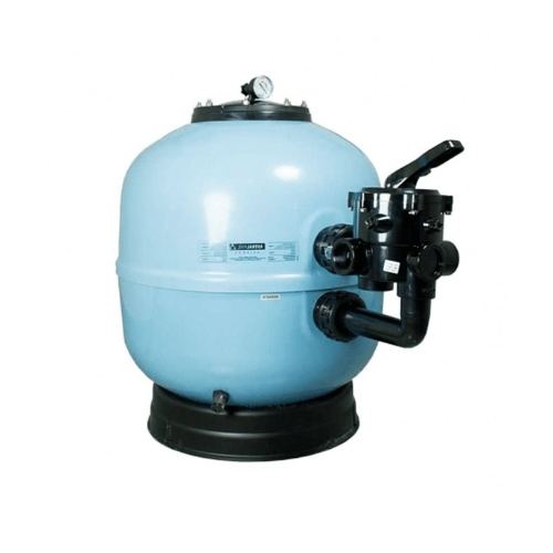 Astralpool - Ice Filtro de arena laminado azul para piscina + Válvula selectora 1½" lateral con enlaces a filtro - BricoandPool
