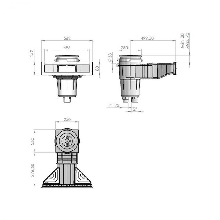 AstralPool - Skimmer Norm para piscina con liner y prefabricada - BricoandPool