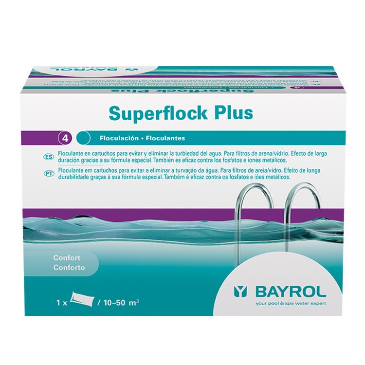 Bayrol - Superflock Plus Floculante en Cartuchos 1 kg - BricoandPool