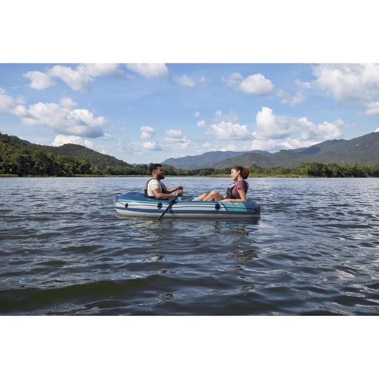 Bestway – Barca hinchable Hydro - Force Trek X2 Raft Set (232 × 118 cm) - BricoandPool