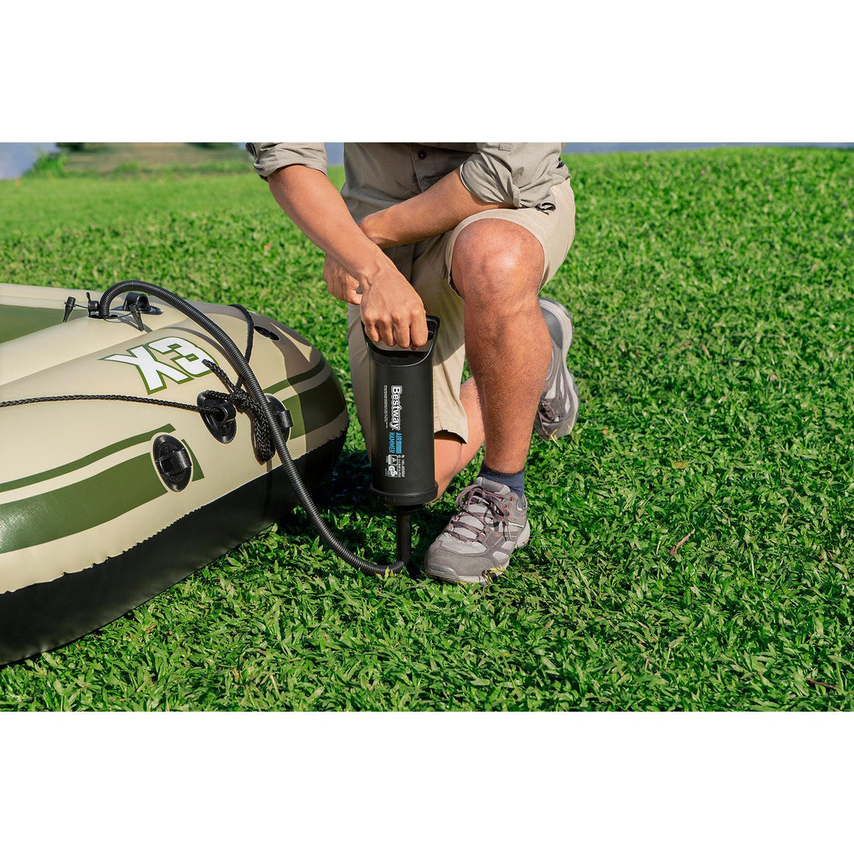Bestway – Barca hinchable Voyager X3 Raft Set (294 × 137 cm) - BricoandPool