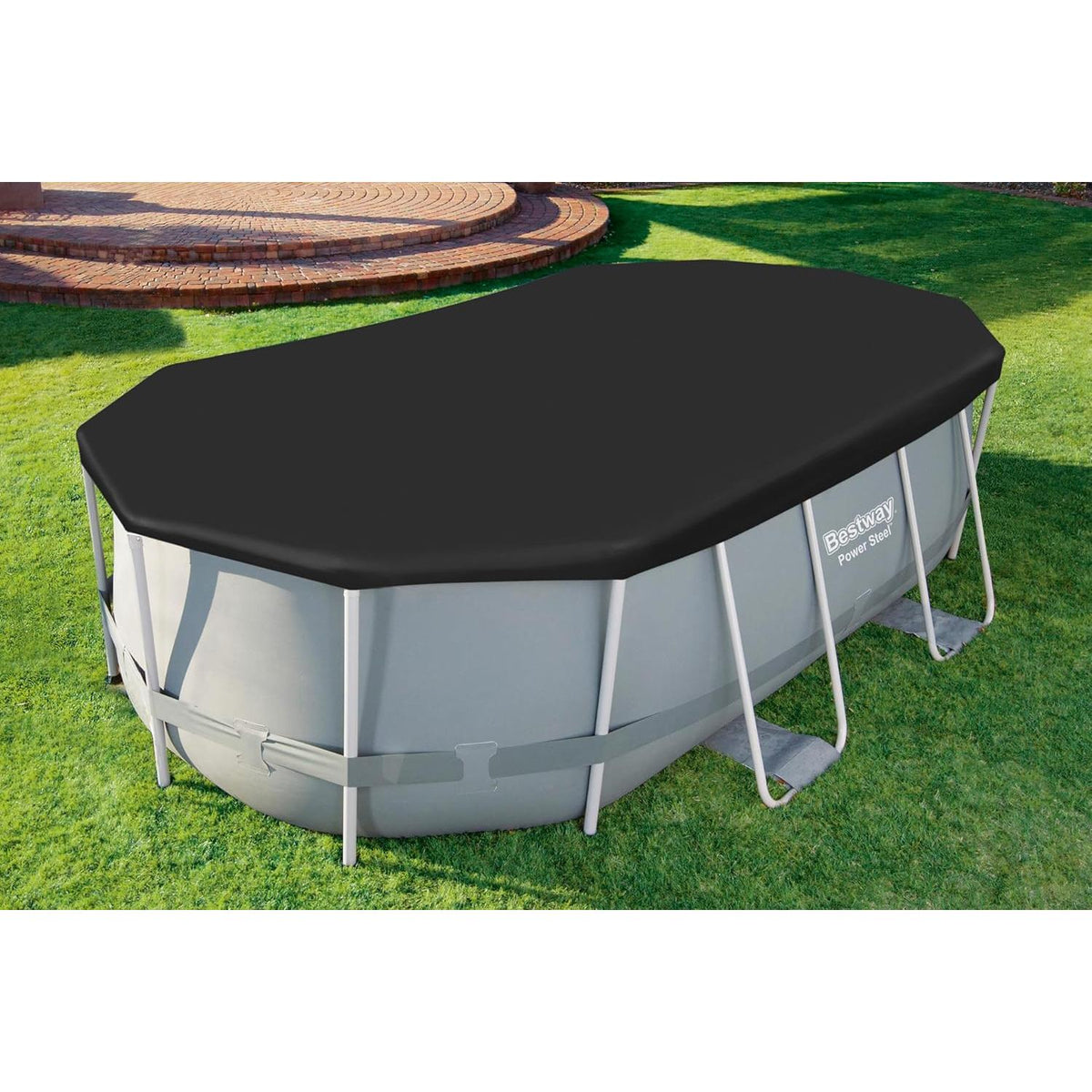 Bestway - Cobertor de invierno ovalado para piscina desmontable - BricoandPool
