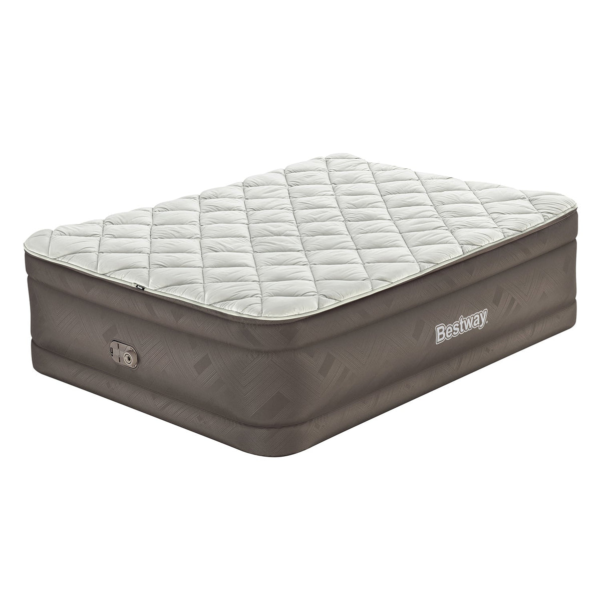 Bestway – Colchón hinchable Tough guard/Fortech con funda con cremallera y bomba eléctrica integrada - BricoandPool