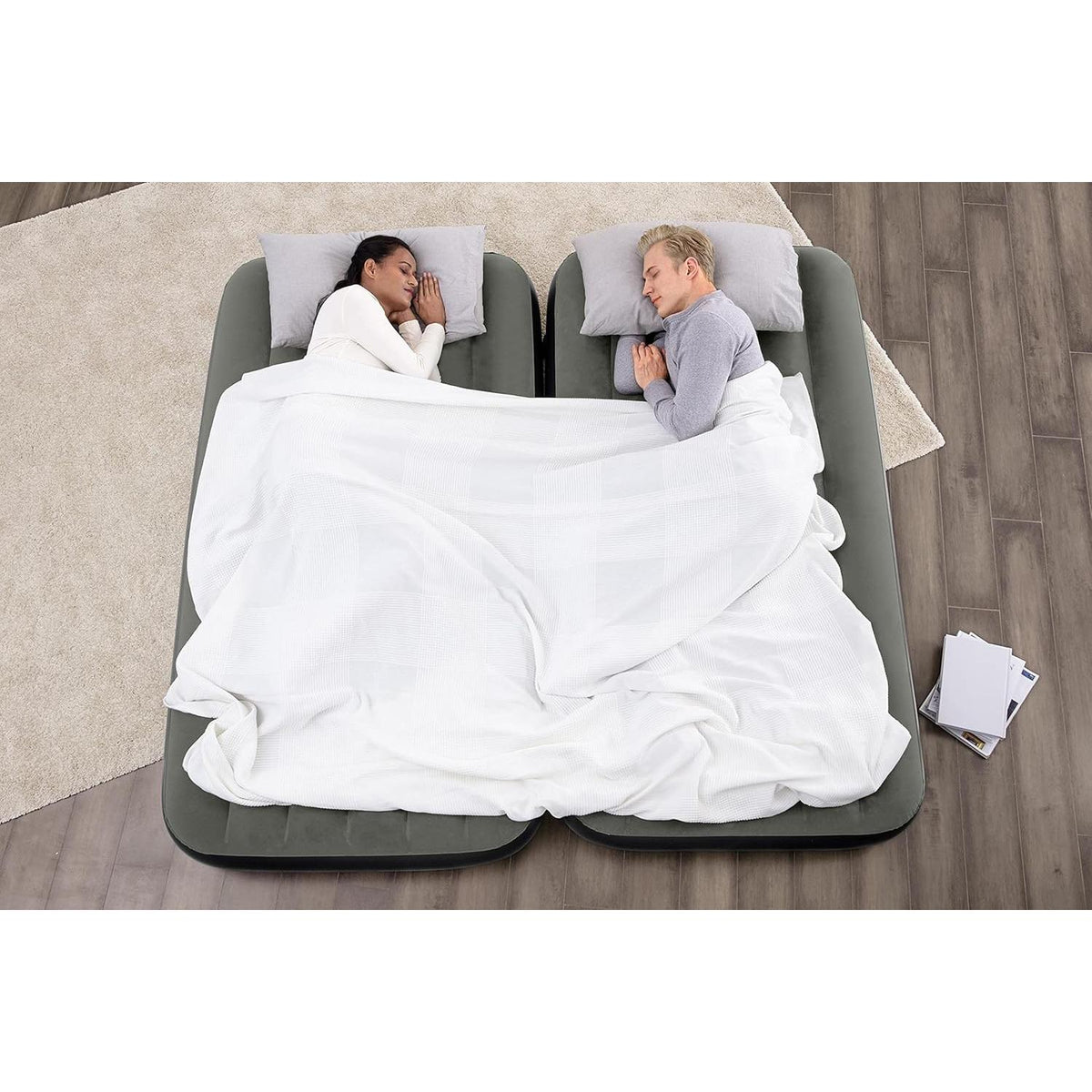 Bestway – Colchón hinchable Tritech 3 en 1 (188 × 99 × 25 cm) - BricoandPool