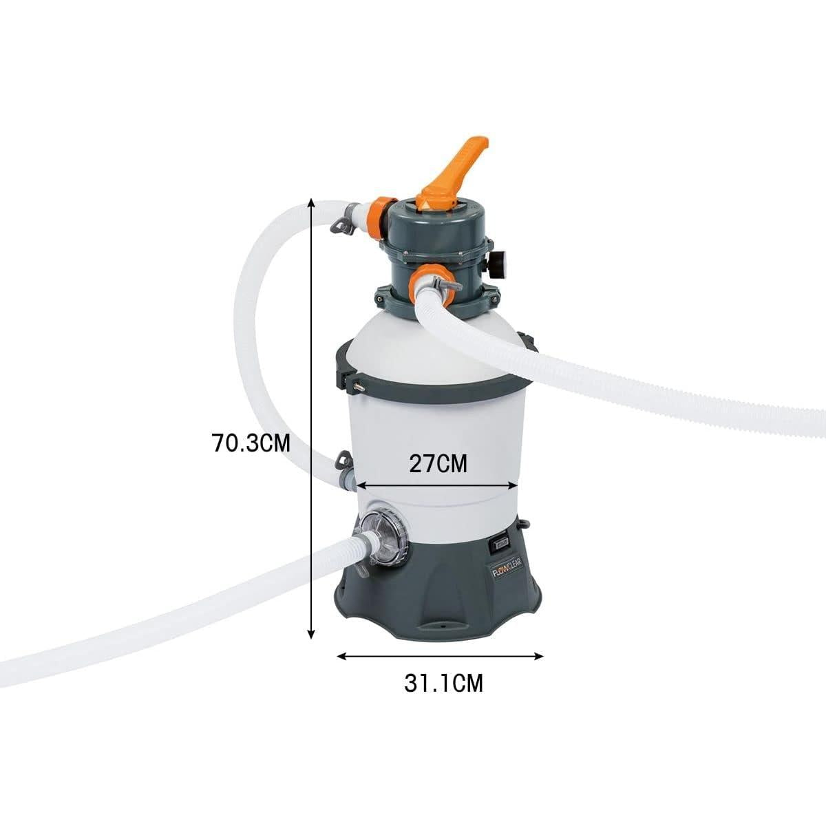 Bestway – Flowclear depuradora de arena (3.028 L/h) para piscinas elevadas - BricoandPool