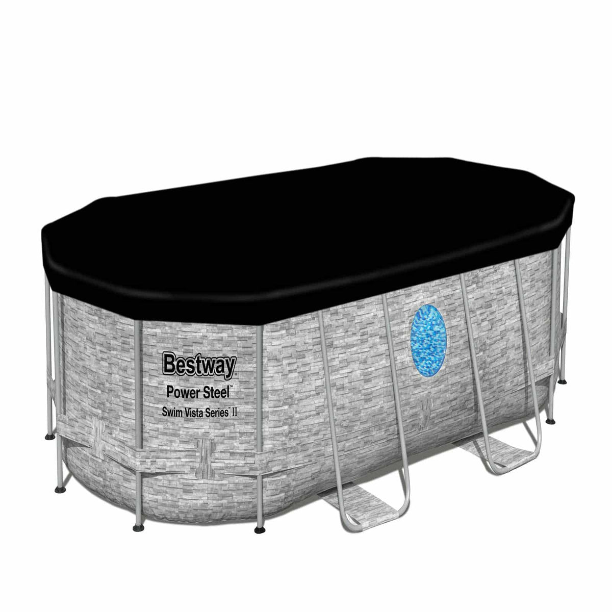 Bestway – Piscina desmontable Power Steel con filtro (427 x 250 x 100 cm) - BricoandPool