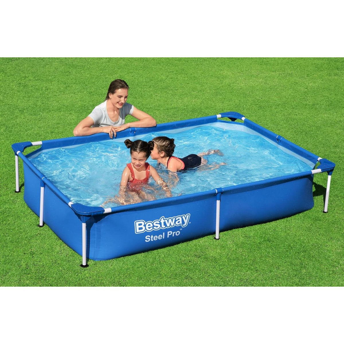 Bestway – Opzetzwembad Splash Jr. Frame (221 × 150 × 43 cm) - BricoandPool