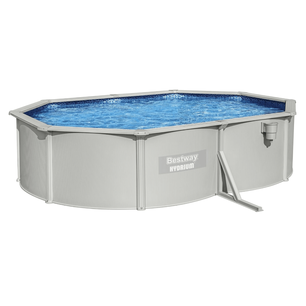 Bestway – Piscina ovalada elevada de acero Hydrium (610 × 360 × 120 cm) - BricoandPool
